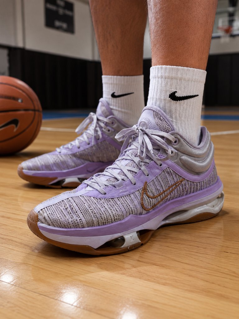 Nike Air Zoom G.T. Jump 2 Basketball Shoes Men’s 8.5 Lavender Purple Gum Sole